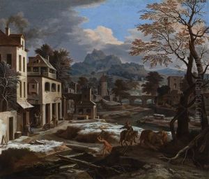 The First Frost: An Animated Village Scene In Autumn