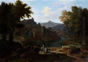 Paysage Aux Lavandieres