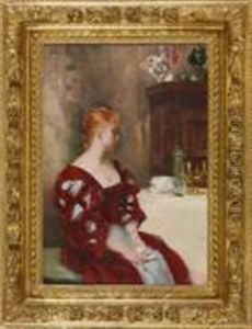 Portrait De Femme Assise Portrait De Femme Assise