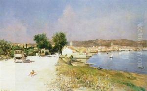 Diligence Aux Abords Du Village De Martigues Sur L'etang De Berre