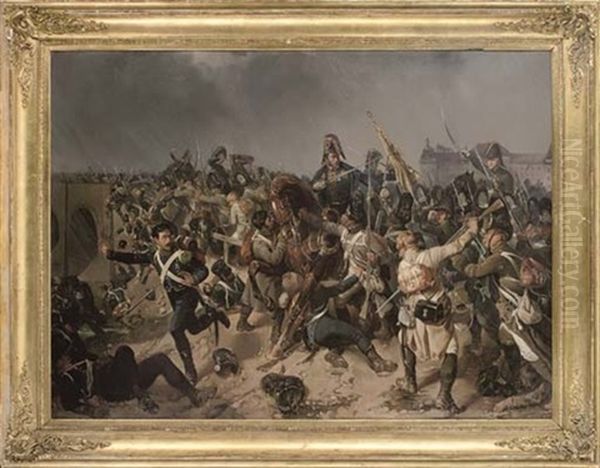 A Battle Between Austrian Grenadiers And French Light Infantry - view 1