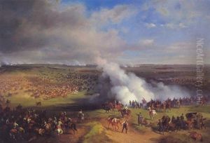 General Franz Furst Von Und Zu Liechtenstein Und Oberst Furst Wilhelm Montenuovo In Der Schlacht Bei Komorn Am 26. April 1849
