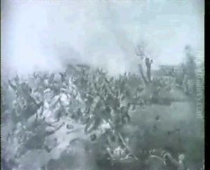 Franzosische Kurassiere Beim Angriff Auf Preussische Infanterie by Friedrich L' Allemand