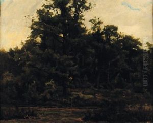 Paysage De Foret by Gustave Allemand