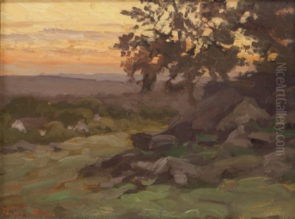 Untitled (landscape At Sunset) - view 1