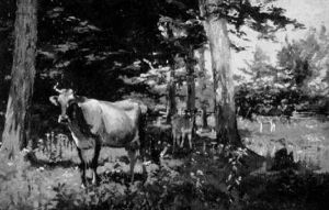 Landscape With Cows In A Field With Trees by Thomas Allen Jr.