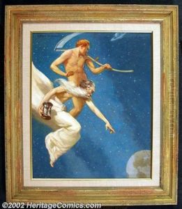 Jallen Stjohn - Original Painting For Mystic #1 (1953) by John Allen
