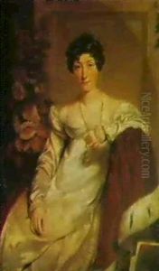 Portrait Of Joanna Pellet (1780-1860) by Joseph Allen