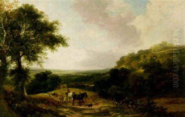 A Country Road Winding Through An Expansive Landscape - view 1