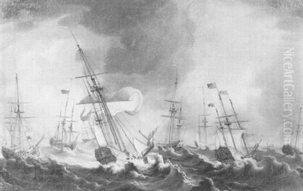 The Storm During Queen Charlo-ttes Voyage To England - view 1