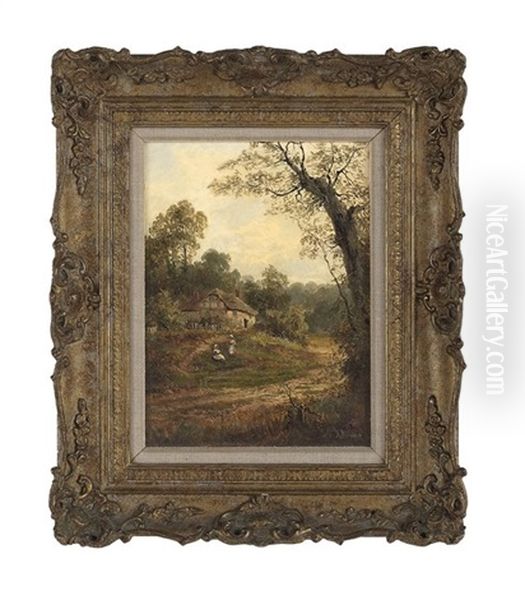 Two Girls In A Surrey Landscape - view 1
