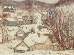 A Snowy Village by C. Harry Allis