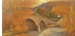 Autumn Bridge by C. Harry Allis