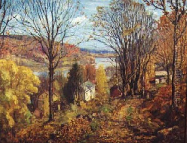 Hillside View In Autumn - view 1