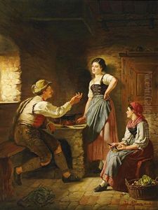 Im Gesprach by Joseph Allmer