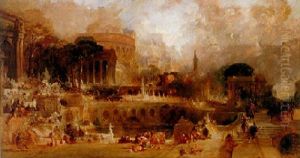 The Destruction Of Corinth by Thomas Allom
