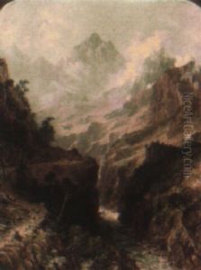 Gave De Gavarnie, High Pyrenees by Thomas Allom