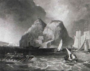 Dumbarton Rock by Thomas Allom