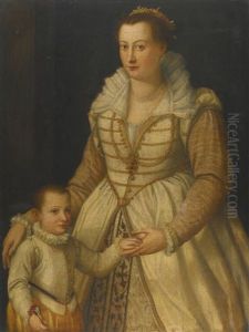 Portrait Of A Lady And Her Son Portrait Of A Lady And Her Son