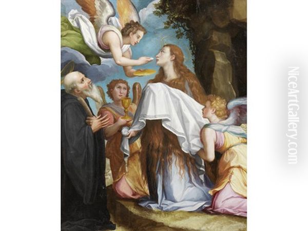 The Last Communion Of Mary Magdalen With Saint Benedict - view 1
