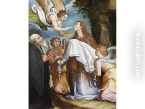 The Last Communion Of Mary Magdalen With Saint Benedict