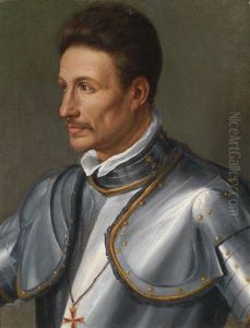 Bildnis Eines Ritters Mit Dem Toskanischen St. Stephansorden by Alessandro di Cristofano Allori