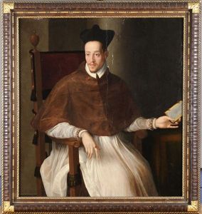 Portrait Of A Cleric by Alessandro di Cristofano Allori