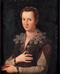 Portrait De Leonora De Medicis (1553-1576) by Alessandro di Cristofano Allori