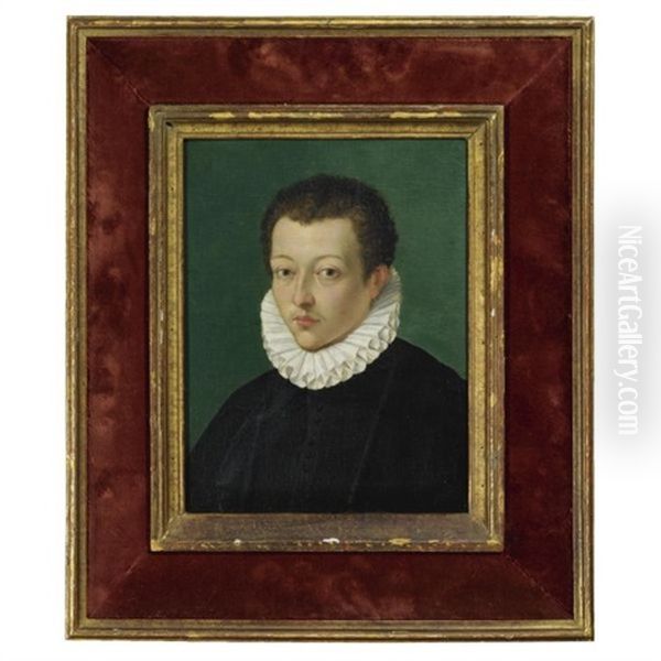 Portrait Of A Young Man, Bust Length, With A White Ruff (+ Study Of A Head Of An Elderly Man; 2 Works) - view 1