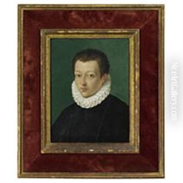 Portrait Of A Young Man With A White Ruff (+ A Head Of An Elderly Man, Study; 2 Works) - view 1