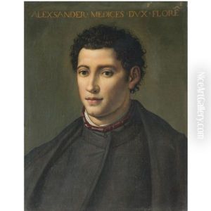 Portrait Of Alessandro De Medici, Duke Of Florence And Penne (1510-1537) by Alessandro di Cristofano Allori