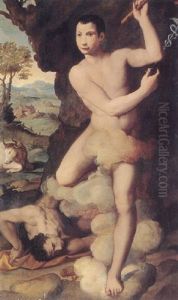Mercury And Argus by Alessandro di Cristofano Allori