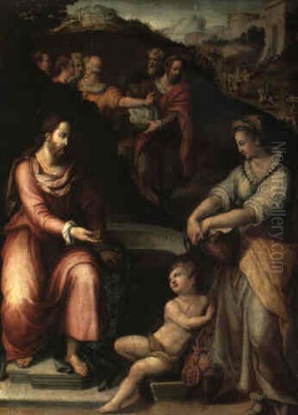 Christ And The Woman Of Samaria At The Well - view 1