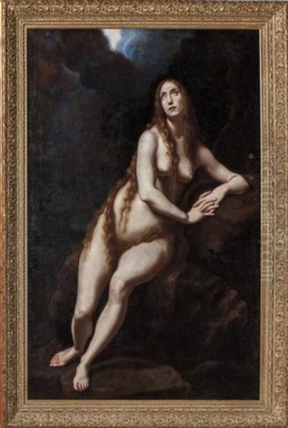 Marie-madeleine Assise Au Desert - view 1