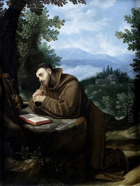Saint Francis In Meditation - view 1