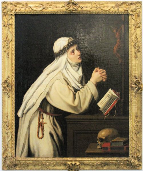 Saint Catherine Of Siena In Prayer - view 1