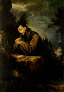 Estasi Di San Francesco D'assisi by Cristofano Allori