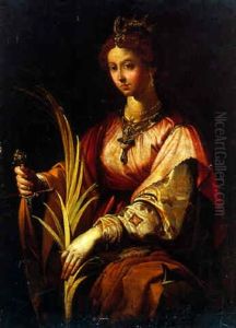 Sainte Catherine by Cristofano Allori