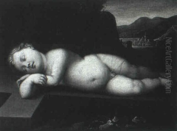The Infant Christ Asleep On The Cross, Jerusalem Beyond - view 1