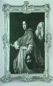 Judith Mit Dem Haupt Des Holofernes (judith 13, 1-12). Replik Des Gemaldes In Der Galleria Palatina Im Palazzo by Cristofano Allori