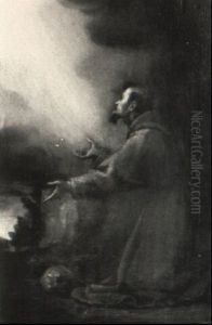 The Ecstasy Of St. Francis Of Assisi by Cristofano Allori