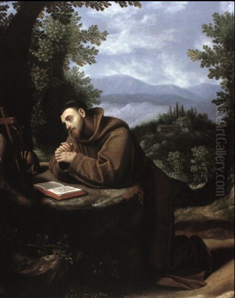 Saint Francis At Prayer - view 1