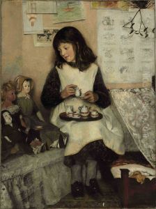 The Tea Party by Laura Theresa Alma-Tadema