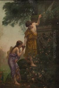 In The Garden by Sir Lawrence Alma-Tadema