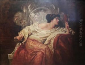 Portrait De Femme Au Miroir