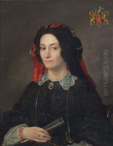 Portrait Of Marie Josephine Jacoba Van Marcke De Lummen (1818-1894) Portrait Of Marie Josephine Jacoba Van Marcke De Lummen (1818-1894)
