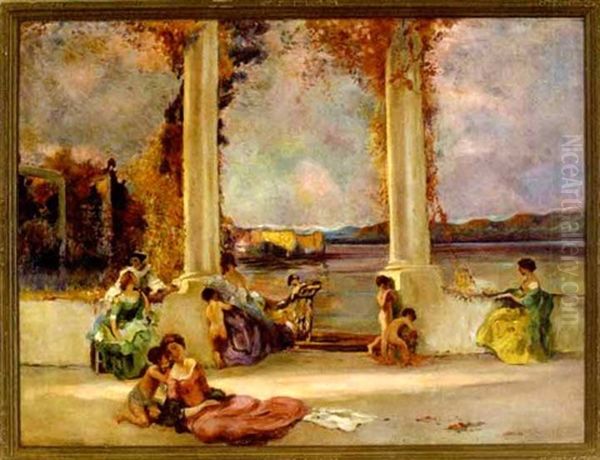 Bathers In A Grecian Landscape - view 1
