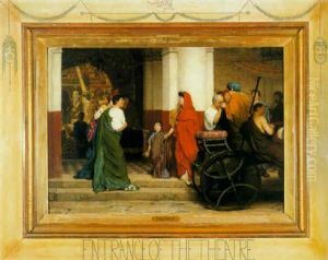 Entrance To A Roman Theater by Sir Lawrence Alma-Tadema