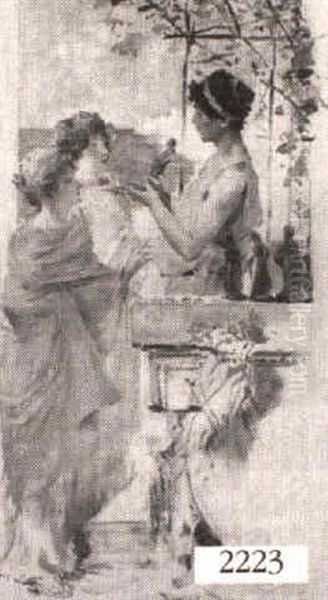 Classical Style Women Buying Porcelain - view 1