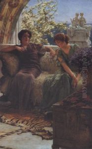 Unwelcome Confidence by Sir Lawrence Alma-Tadema